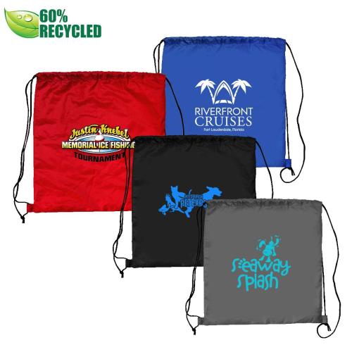 Bags - Tote Bags - EcoLift Recycled Drawstring Backpack