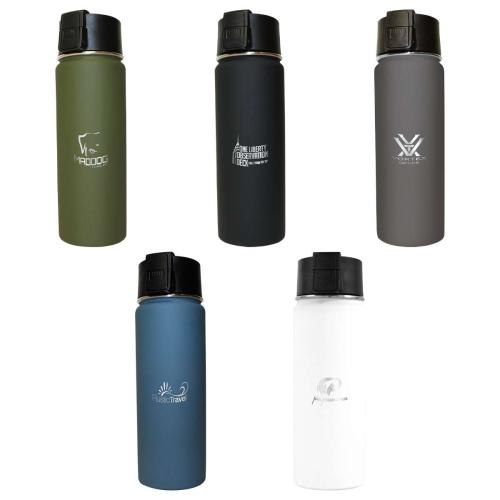 Drinkware - Tumblers - Halcyon® 20 oz. Sport Bottle w/ Push Button Lid, Laser Engraved, Small