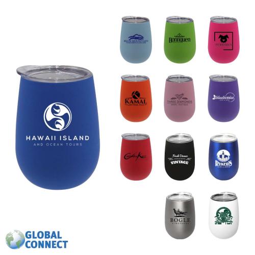 Drinkware - Tumblers - Halcyon® 12 oz. Wine Glass with Lid, Global Connect