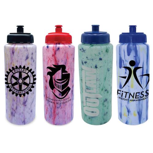 Drinkware - Plastic Bottles - ConfettiQuench 32oz Twist Cap Sports Bottle