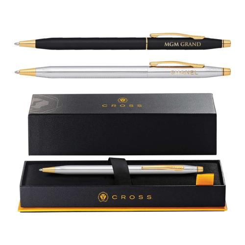 Pens & Writing - Ballpoint Pens - Cross® Classic Century Ballpoint Pen with 23kt Gold Plated Appointments, Laser Engraving