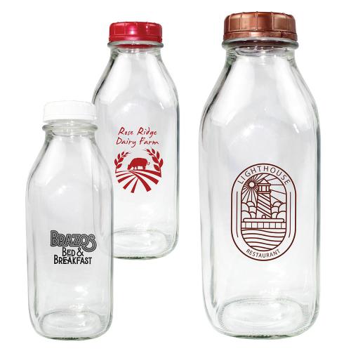 Drinkware - Sports Bottles - MilkMingle 1Qt Glass Bottle & Lid Set