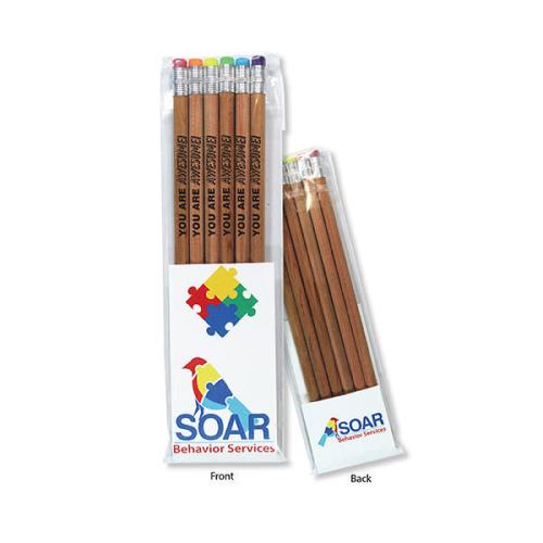 Pens & Writing - Pencils - ZENsation Pencil Medley Pack - 6 Color Erasers