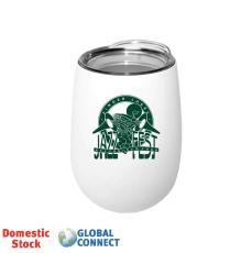 Halcyon® 12 oz. Stainless Steel Wine Glass with Acrylic Lid - Charity & Walk-a-Thons