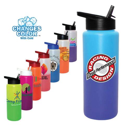 Drinkware - Sports Bottles - ChillCycle 32oz ColorShift Bottle