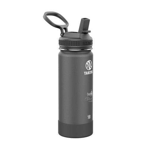 Drinkware - Metal Bottles - Takeya® 18 oz. Actives with Straw Lid, Laser, Standard