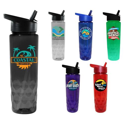 Drinkware - Sports Bottles - EcoSip Splash 24oz Recycled Straw Bottle