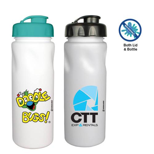 Drinkware - Sports Bottles - MicroHalt™ 24 oz. Cycle Bottle with Flip Top Cap, Full Color Digital