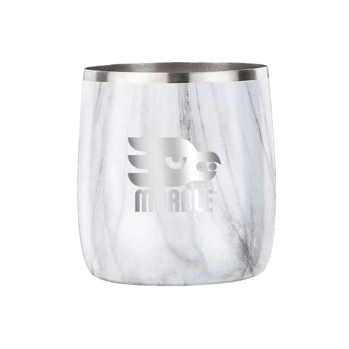 Drinkware - Barware - Cocktail Glasses - Snowfox&reg; 11 oz. Marble Rocks Glass, Laser, Premium