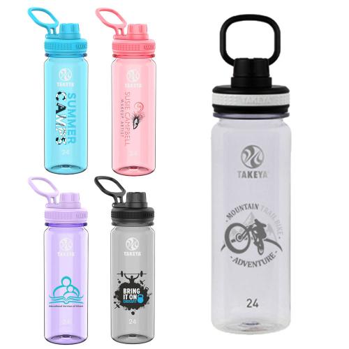 Drinkware - Sports Bottles - Takeya® 24 oz. Tritan Water Bottle with Spout lid, Full Color Digital