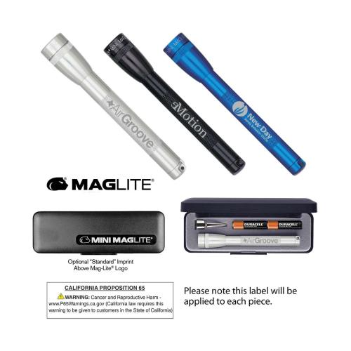 Auto & Tools - Flashlights - M3A Mini MAGLITE® 2AAA, Laser Engraved