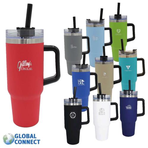 Drinkware - Mugs - Halcyon® 40 oz. Mug, Global Connect - Laser Standard