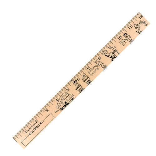 Auto & Tools - Rulers - Woodland Scribble Rule - Natural Finish
