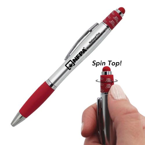 Pens & Writing - Metal Pens - BlazeSpin Stylus Pen â Fire-Inspired Fidget Tool