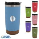 Halcyon&reg; 20 oz. Cork Bottom Tumbler, Global Connect - Laser Standard