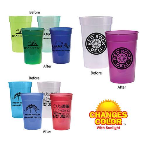 Drinkware - Color Changing - SunChameleon 17oz UV Stadium Cup