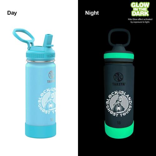 Drinkware - Metal Bottles - Takeya&reg; 18 oz. Actives Glow in the Dark Bottle