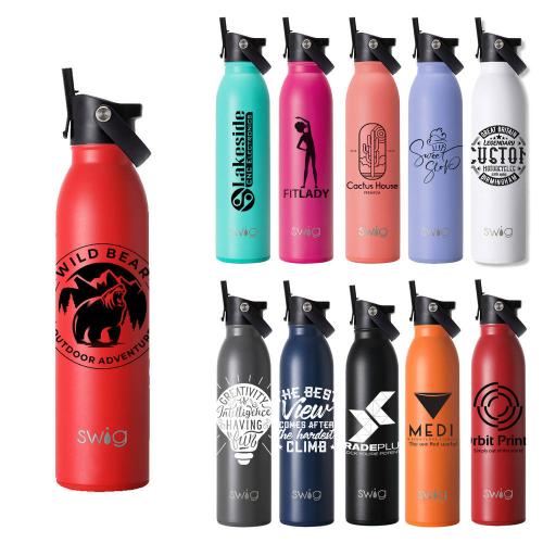 Drinkware - Sports Bottles - Swig® 20 oz. Matte Bottle with Flip and Sip Lid