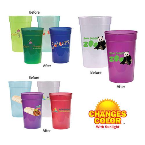 Drinkware - Cups - Sunburst UV Color-Changing Stadium Cup 17oz