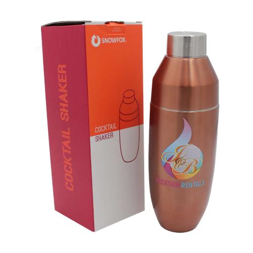 Drinkware - Barware - Snowfox&reg; 24 oz. Marble Cocktail Shaker, Laser, Premium