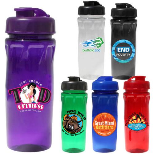 Drinkware - Sports Bottles - PolySplash 18oz Flip-Cap Bottle