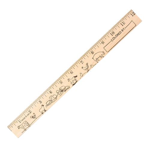 Auto & Tools - Rulers - Barnyard Charm Wood Ruler