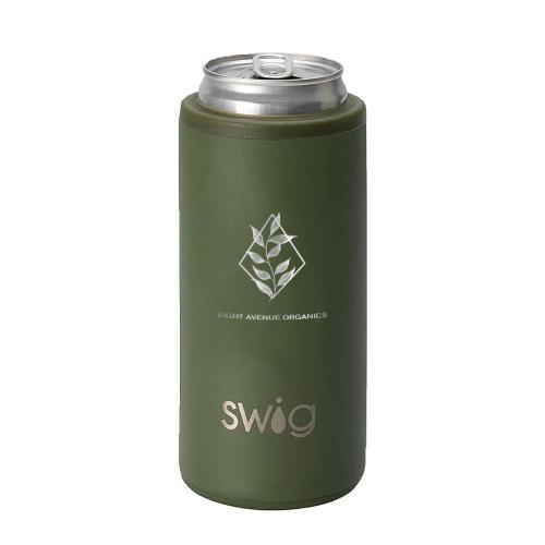 Drinkware - Can Cooler - Swig® 12 oz. Skinny Matte Can Cooler, Laser, Premium