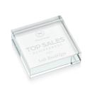 SquareGlimmer Crystal Paperweight