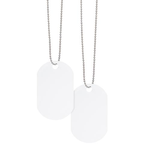 School Swag - OvalCanvas Color Edge Dog Tag Necklace
