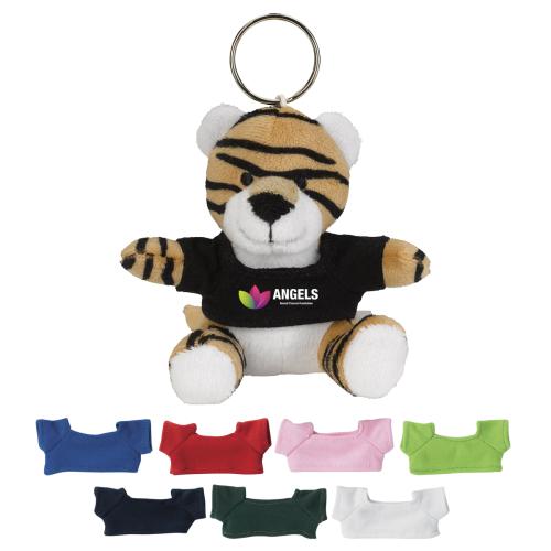 Toys & Novelties - Plush Stuffed Animals - TigerTee Plush Key Chain â Customizable Charm