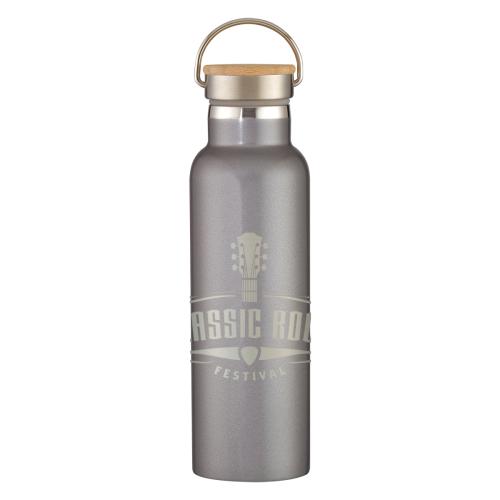 Drinkware - Metal Bottles - BambooChill 21oz Laser Steel Bottle