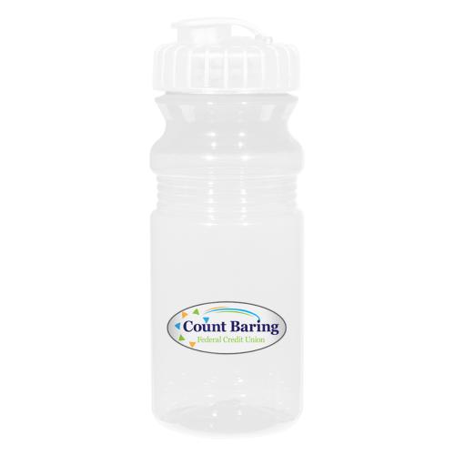 Drinkware - Plastic Bottles - 20 Oz. Poly-Clear&trade; Fitness Bottle With Super Sipper Lid