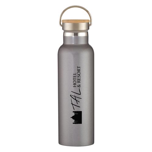 Drinkware - Metal Bottles - EcoChill 21oz WoodLid Steel Bottle