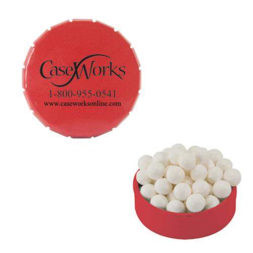 Food & Candy - Gum - SnapTreats Circle Tin â Custom Candy Delight