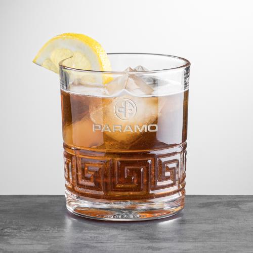 Drinkware - Barware - On the Rocks Glasses - Chilluxe Crystal Whiskey Set - 13oz Elegance