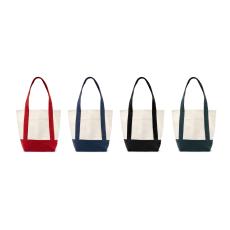 EcoVoyage Artisan Tote - Natural/Blue - Tote Bags