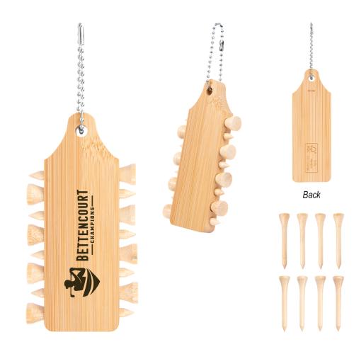 Sports & Outdoors - Golf Accessories - Bamboo TeeKeeper Golf Caddy