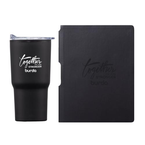 Desk & Office - Journals & Notebooks - Journal Gift Sets - Eccolo® Groove Journal/Bexley Tumbler Gift Set