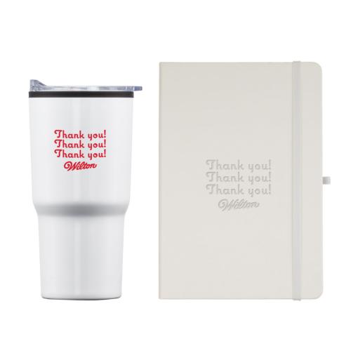 Desk & Office - Journals & Notebooks - Journal Gift Sets - Eccolo&reg; Cool Journal/Bexley Tumbler Gift Set