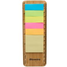 FSC&reg; 100% Bamboo Ruler with Sticky Notes - Desk & Office