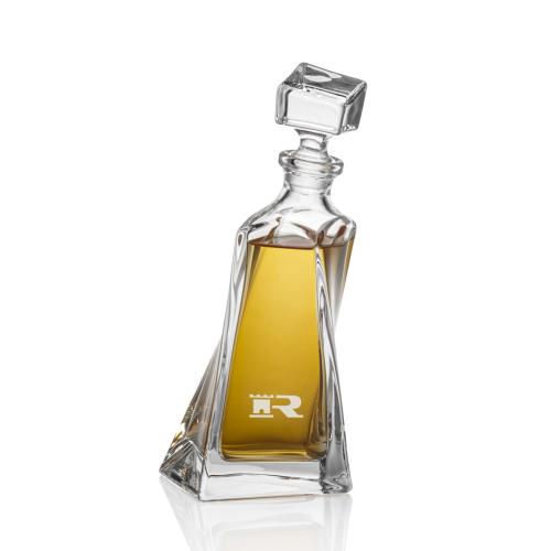 Drinkware - Barware - Decanters - CrystalWave 24oz Etched Decanter Set