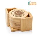 BambooRounder Luxe Coaster Set - Custom Print