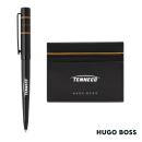 Hugo Boss&reg; Gear Card Holder/Ribbon Matrix Ballpoint Pen