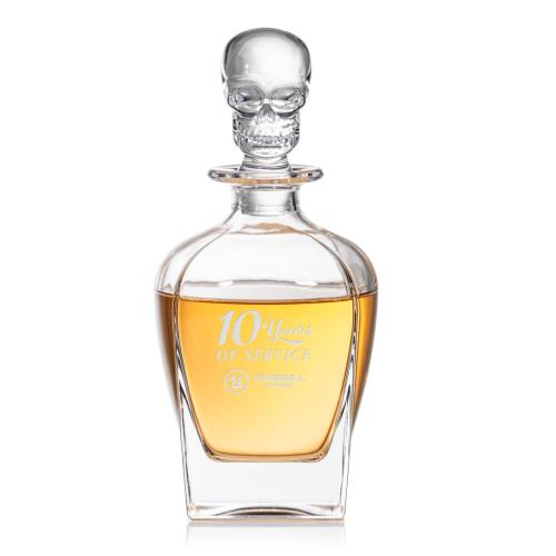 Drinkware - Barware - Gift Sets - Delrina Scull Decanter Set & Ice Cubes