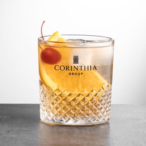 Drinkware - Barware - On the Rocks Glasses - Argyle Elegance 11oz Crystal Glass Set
