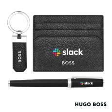 Hugo Boss&reg; Rollerball Pen, Key Ring & Card Holder Set - Gift sets