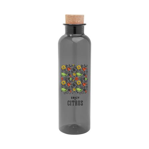 Drinkware - Plastic Bottles - EcoSip Cork-Topped 22oz rPET Bottle