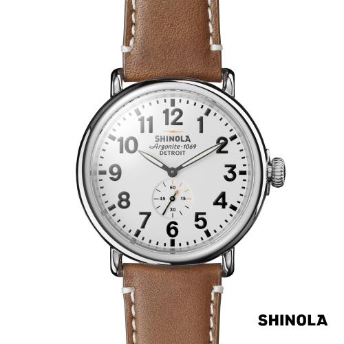 Apparel - Accessories - Watches - Shinola&reg; Runwell Watch - Cream/Brown