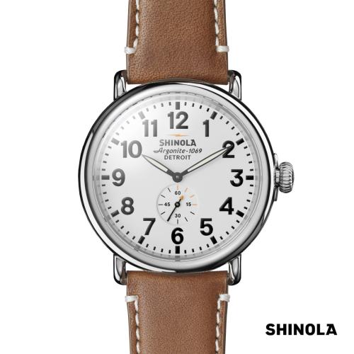Apparel - Accessories - Watches - Shinola&reg; Runwell Watch - Cream/Brown