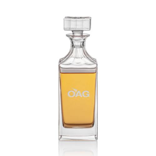 Drinkware - Barware - Decanters - WhiskeyLuxe Crystal Decanter Set 30oz